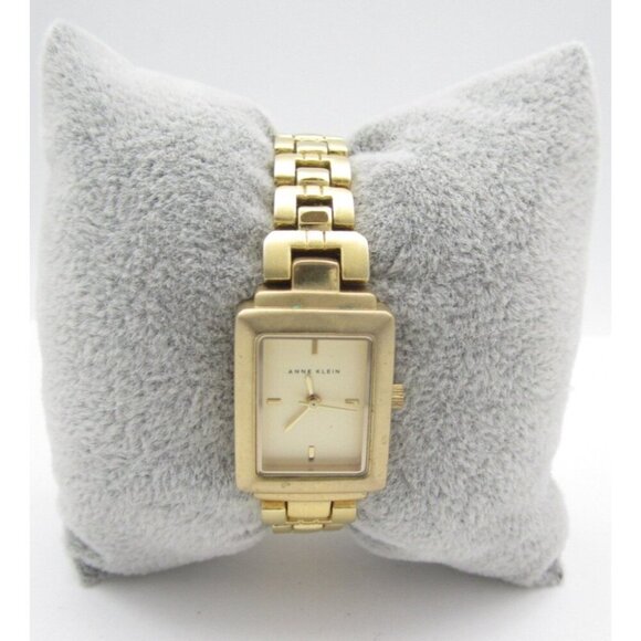 Women Anne Klein Quartz WR Analog 18mm Tank Watch (H825) "New Battery" - Picture 1 of 9
